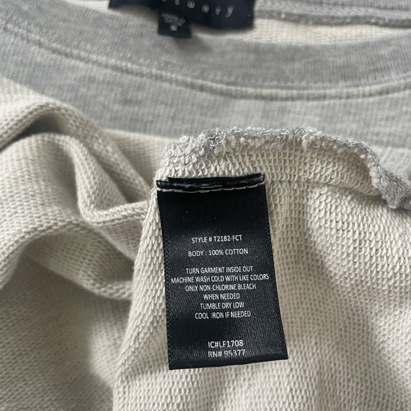 Sanctuary Anthropologie Women's Bow Tie Light Gray Sweatshirt, Size Small - Picture 6 of 11